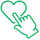icon of finger on heart